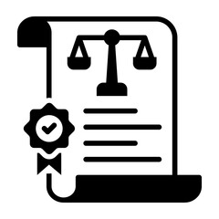 Regulatory Compliance Icon Mixed Style Vector Illustration