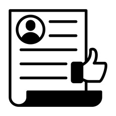 Consent Icon Mixed Style Vector Illustration