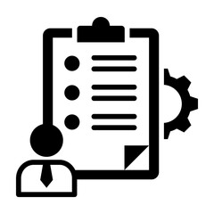 Requirement Icon Mixed Style Vector Illustration