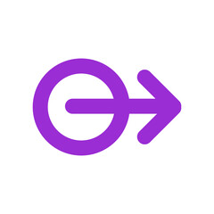 PURPLE LINE CIRCLE BULLET POINT