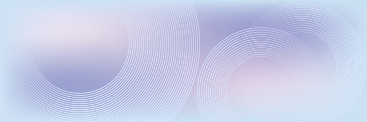 Abstract circle lines on light blue background.