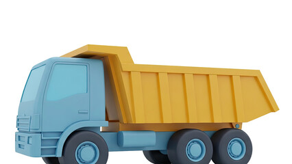 Blue and Yellow Toy Dump Truck
