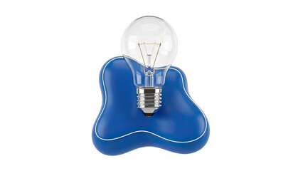 Lightbulb on a Blue Blob
