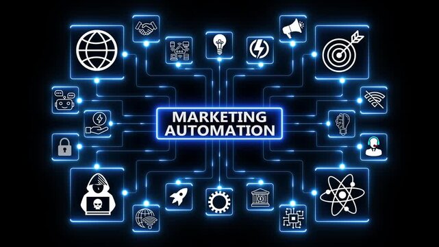 Marketing automation framework enabling triggered campaigns, data-driven personalization and scalable customer engagement across an integrated digital environment
