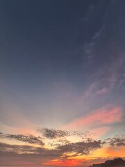 Fototapeta premium sunset in the sky