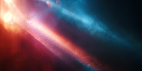 Abstract light leak background with soft glow, color gradients and cinematic blur