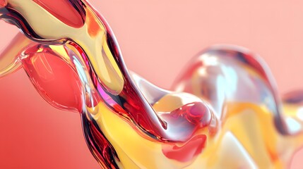 flowing liquid abstract forms, smooth motion, ultra modern visual style