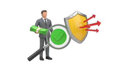 Business Security and Financial Protection Concept