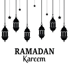 ramadan kareem hanging lights