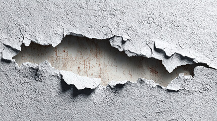 Textured close-up of peeling paint, revealing the weathered surface beneath. Showing the effects of time and wear on a surface. 