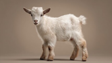 Fototapeta premium Baby goat studio portrait