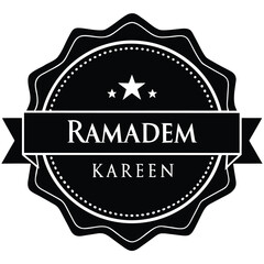 ramadan kareem luxury badge