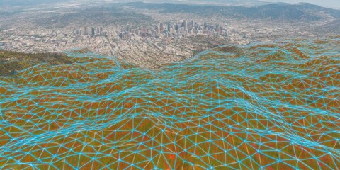 Modern Digital Twin Smart City Visualization Inspiring Futuristic Technology and Innovation for Professional Marketing Content