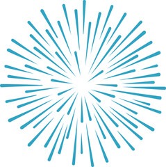 Obraz premium Explosive Graphic Design: A dynamic illustration showcases a radial burst of energy. Evoking a sense of celebration and dynamism. 