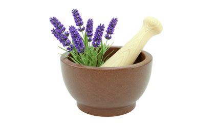 Lavender in Mortar and Pestle