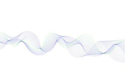 Abstract Soft Gradient Wave Line Background