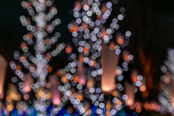 冬の夜のイルミネーション