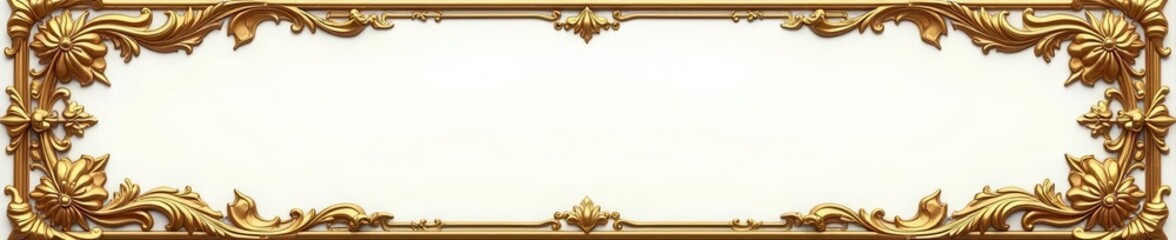 Ornate gold floral frames; vintage style borders & corners, filigree, ornate, retro