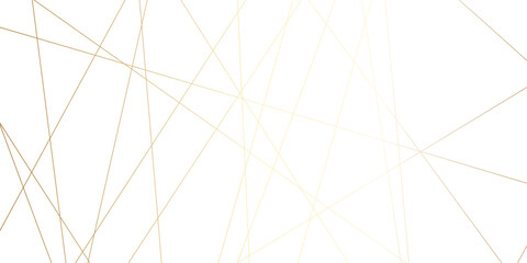 Luxury banner golden geometric lines overlap design. Golden Seamless random chaotic lines on transparent background.