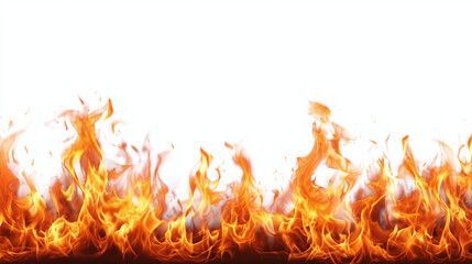 Burning flames dancing with fiery energy. The vivid orange and red hues evoke a sense of heat and passion