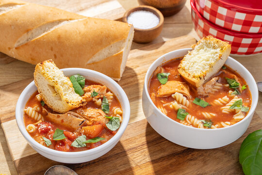 Tomato Broth Chicken Soup
