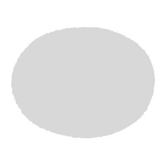  クレヨンで描いたような楕円形のフレーム（線なし）