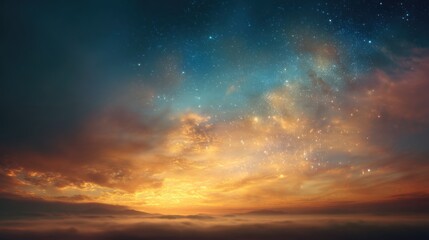 Obraz premium Sunset sky cloudscape