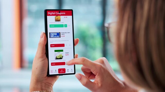 Online Shopping: Woman With Mobile Phone