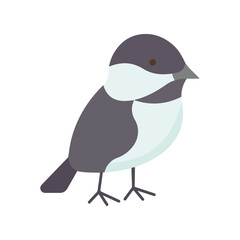 Bird, chickadee, avian icon © Popular Vector Art