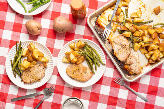Sheet Pan Pork Chop Meal