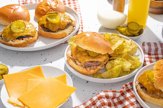 Grilled Onion Cheeseburger