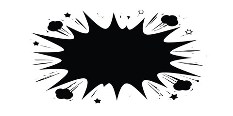 Grunge black ink splat and liquid paint splashes featuring artistic vector silhouettes and messy splatter texture elements on a white background