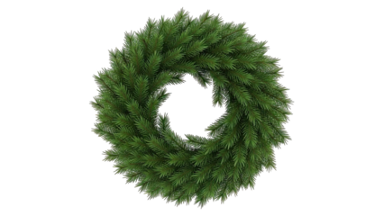 Christmas Wreath Made of Fir Branches