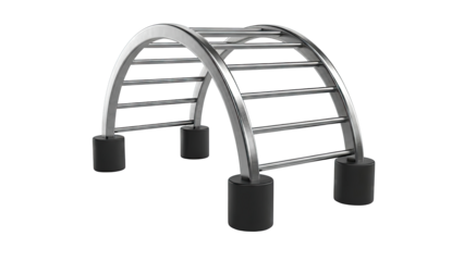 Chrome arch climber with black bases