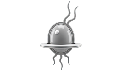 Stylized Sperm-like UFO