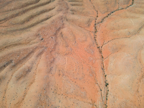 Abstract of the desert patterns in North Western Australia.
