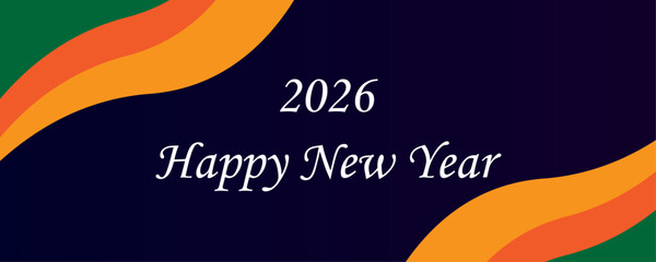 Happy new year 2026 design . 