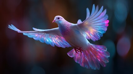 Obraz premium Dove in flight