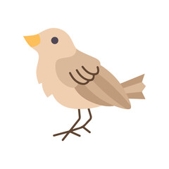 Small bird icon, fly, wings