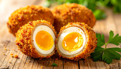 Crispy Scotch Eggs Close-Up