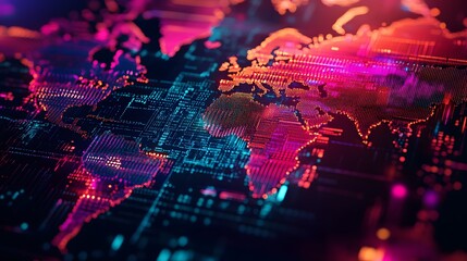 A symbolic world map puzzle with colorful pieces representing different cultures, all interconnected on a glossy surface, soft light enhancing the vibrant details, cinematic and photorealistic.