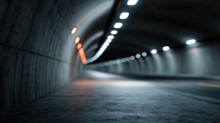 Tunnel interior night