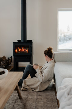 A cozy fire