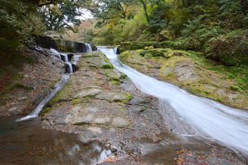 熊本県の菊池渓谷、四十三万滝
