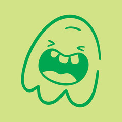 Cute Colorful Hand-Drawn Monster Doodles