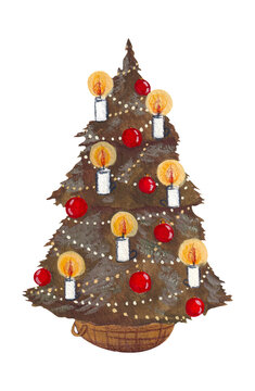 Illustration of a Christmas tree