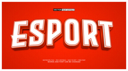 Esport 3D Editable Text Effect