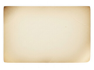 Vintage paper texture isolated on transparent background
