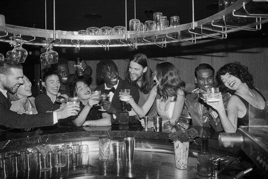 Celebration in grayscale