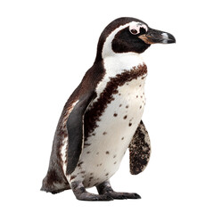 Obraz premium Emperor penguin standing isolated on white background